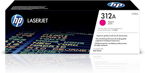 HP 312A Magenta Original LaserJet Toner Cartridge, CF383A