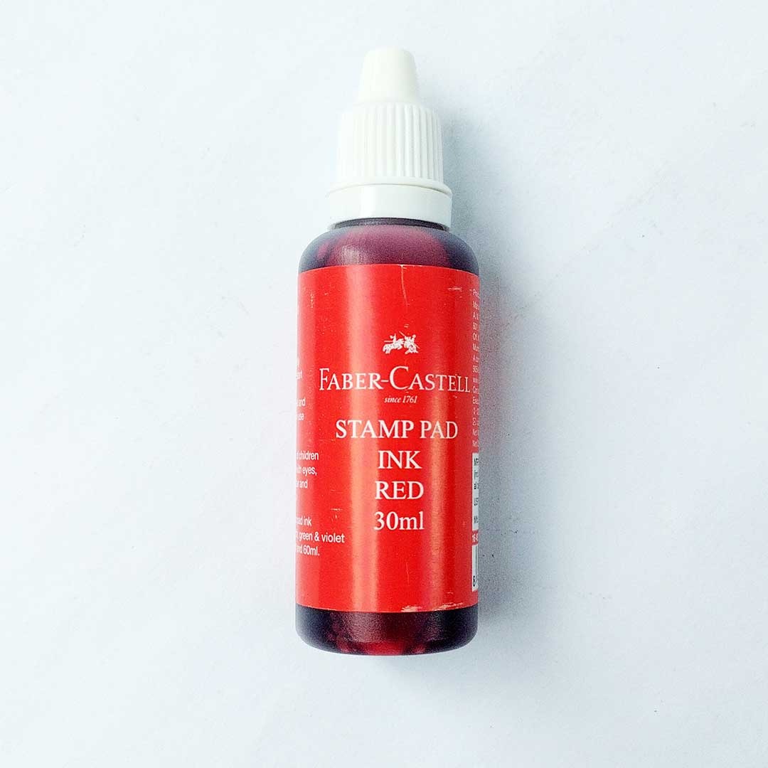 Faber-Castell Stamp Pad Ink - 30ml Red