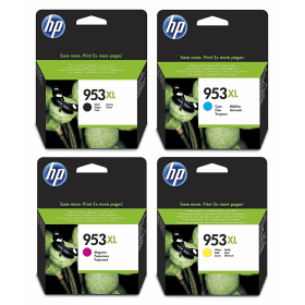 HP 953XL High Capacity Multipack - Full Set of 4 Ink Cartridges - (Original)