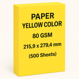 PAPER A4 COLOR YELLOW-80G 500X1