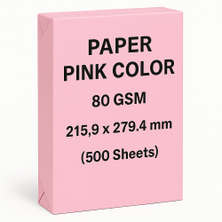 PAPER A4 COLOR PINK -80G 500X1