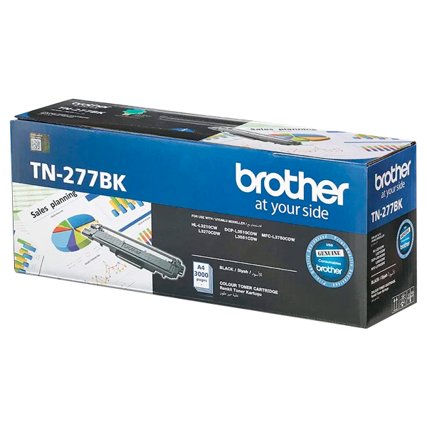 BROTHER TN-277 HIGH YIELD BLACK TONER CARTRIDGE