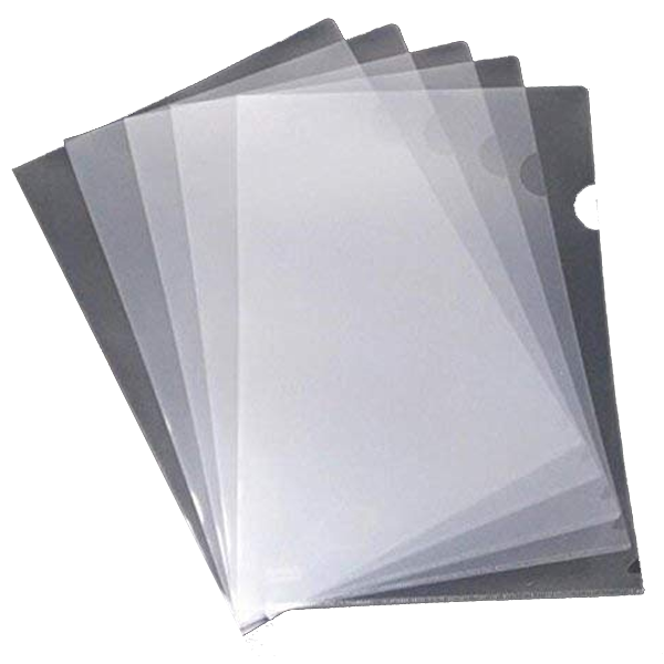 L SHAPE FOLDER A4 PACK CLEAR