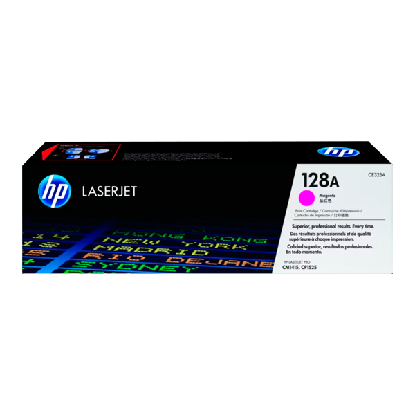 HP 128A MAGENTA TONER CARTRIDGE WORKS WITH HP CE323A