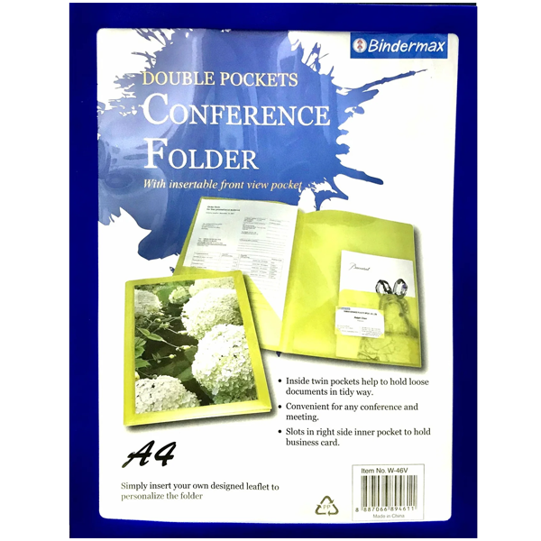 BINDERMAX CONFERENCEFOLDER WITH FRONT VIEW POCKET