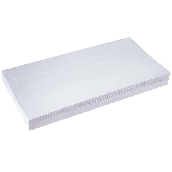 MAXI POCKET PEEL & SEAL ENVELOPE 80GSM 152X100MM WHITE 50X1