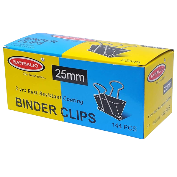 BINDER CLIPS 25MM MAXI