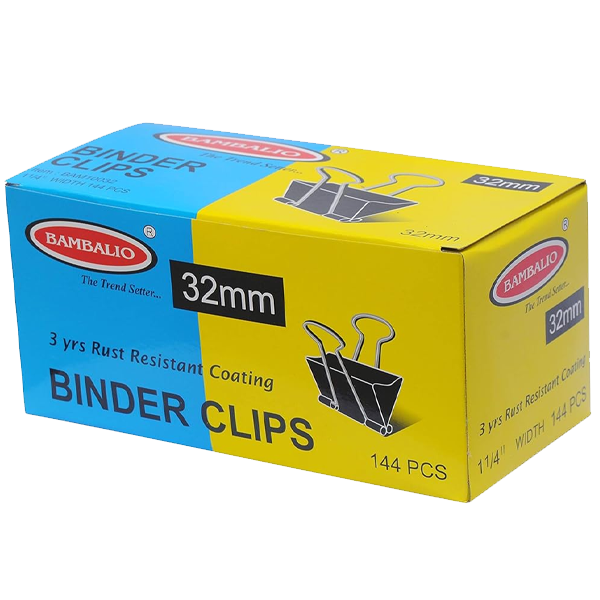 BINDER CLIPS 32MM MAXI