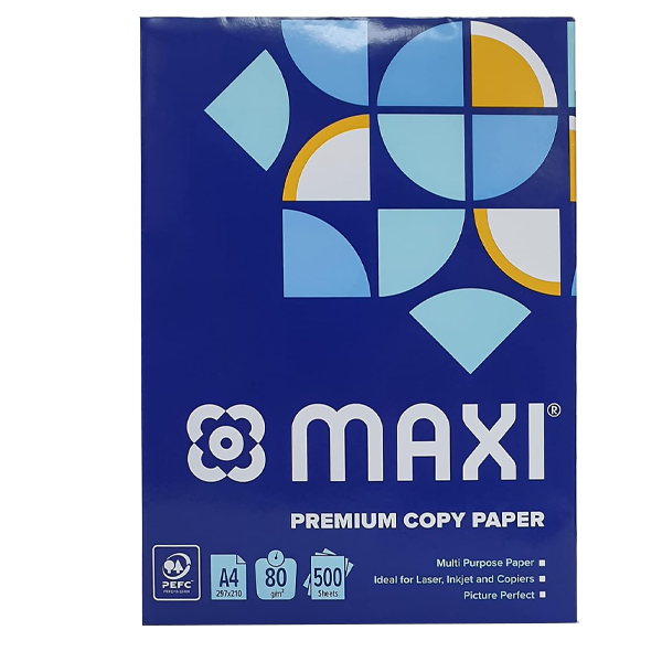 MAXI PHOTO COPY PAPER A4 80GSM 500 SHEET, A4 PAPER, 80GA4