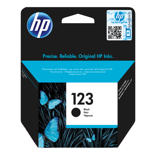 HP 123 BLACK CARTRIDGE