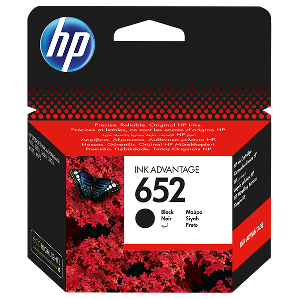 HP 652 BLACK ORIGINAL INK CARTRIDGE