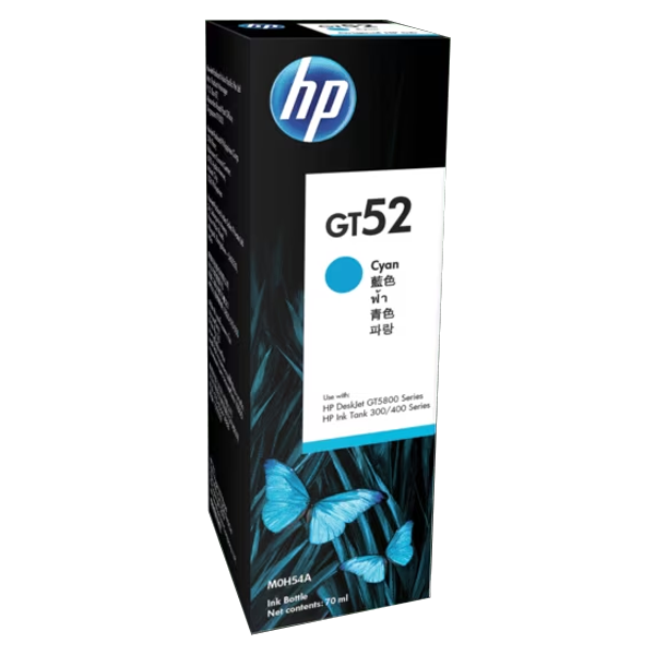 HP GT52 CYAN INK BOTTLE