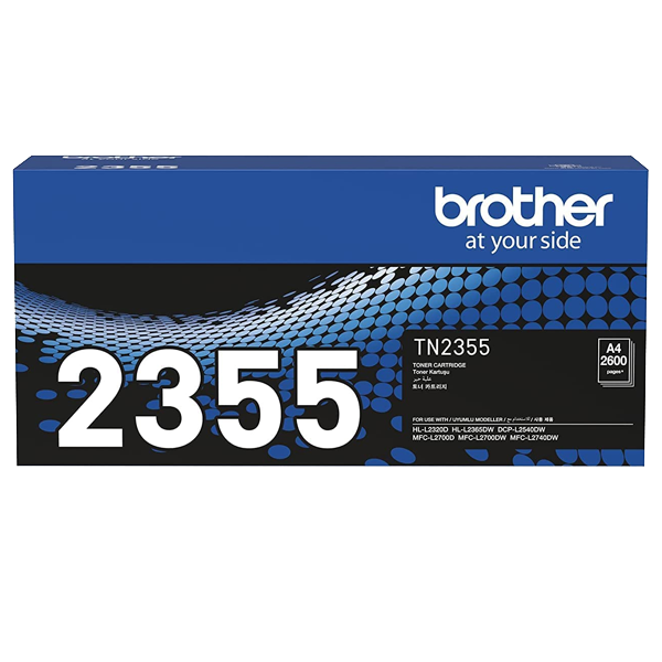 BROTHER GENUINE TN-2355 HIGH YIELD BLACK INK PRINTER TONER CARTRIDGE