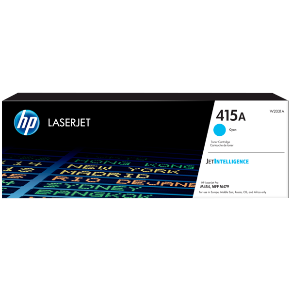 HP 415A CYAN ORIGINAL LASERJET TONER CARTRIDGE