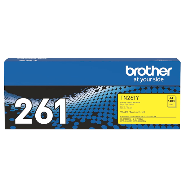 BROTHER TN-261Y YELLOW TONER CARTRIDGE