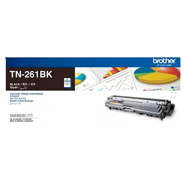 BROTHER TN-261BK BLACK TONER CARTRIDGE