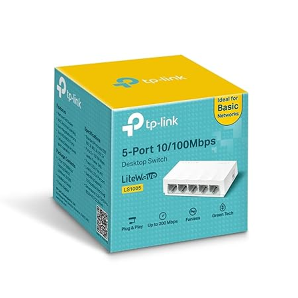 TP-LINK LS1005 | 5-PORT 10/100MBPS DESKTOP SWITCH