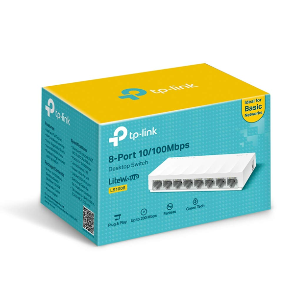 TP-LINK: SWITCH LS1008 8PORTS 10/100